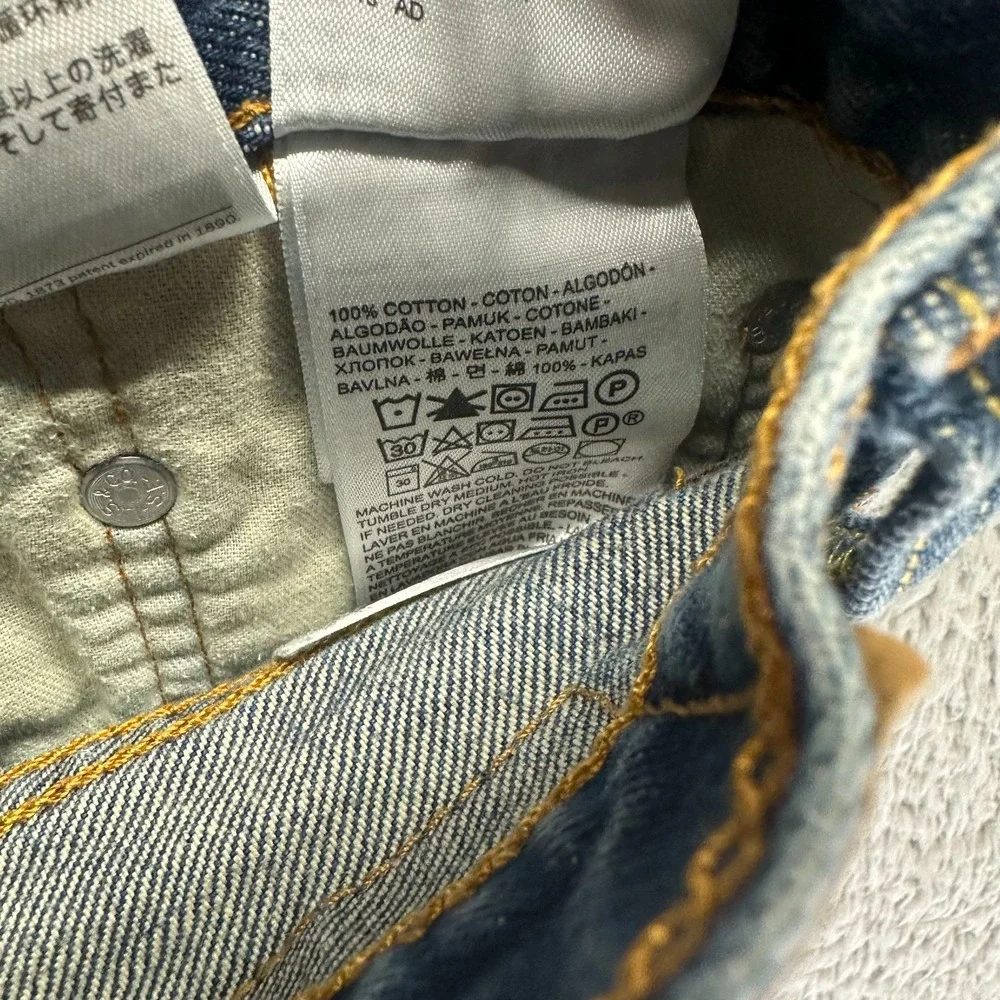Levi's 569 Shorts Mens 38 Blue Cotton Denim Bermuda‎ Skate Faded Workwear Summer